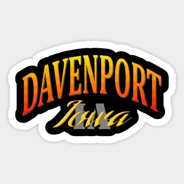 City Pride: Davenport, Iowa Sticker by Naves